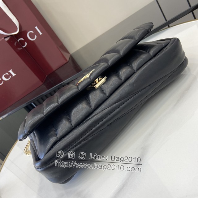 Gucci專櫃古馳最新款Milano系列小號手提包鏈條女包 jh2378型號：806016
